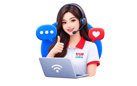 เจ้าหน้าที่พร้อมให้คำแนะนำเกี่ยวกับการสมัครเน็ตบ้าน